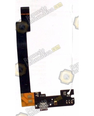 Flex conector de carga +Microfono BQ Aquaris E5 (TFT5K0858FPC) (IPS5K0759FPC) (desmontado)