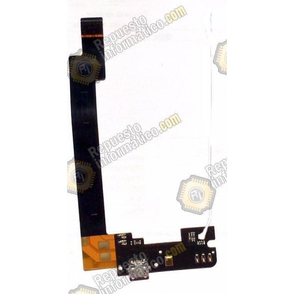 Flex conector de carga +Microfono BQ Aquaris E5 (TFT5K0858FPC) (IPS5K0759FPC) (desmontado)