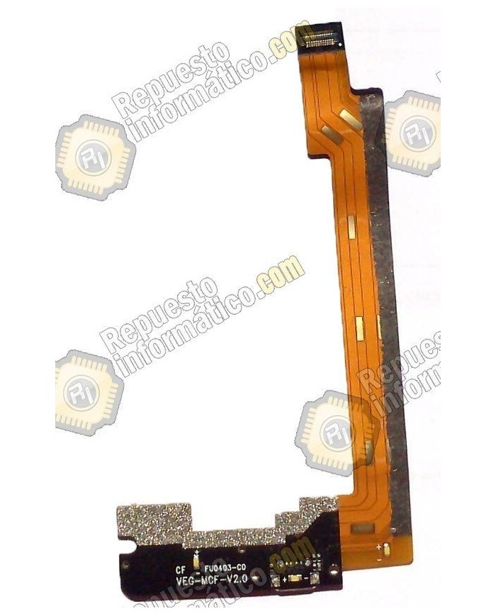 Flex conector de carga +Microfono BQ Aquaris E5 (TFT5K0858FPC) (IPS5K0759FPC) (desmontado)