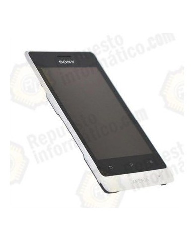 Pantalla completa xperia go Blanco