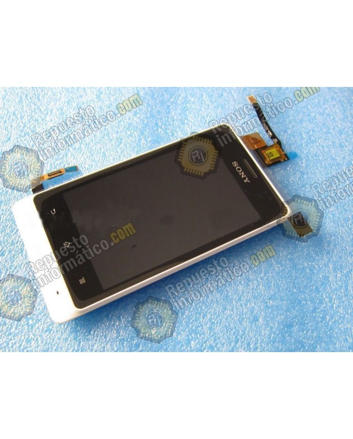 Pantalla (lcd+tactil+marco) xperia Go Plata (nueva)