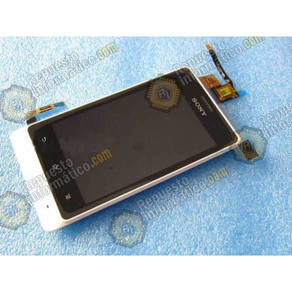 Pantalla (lcd+tactil+marco) xperia Go Plata (nueva)