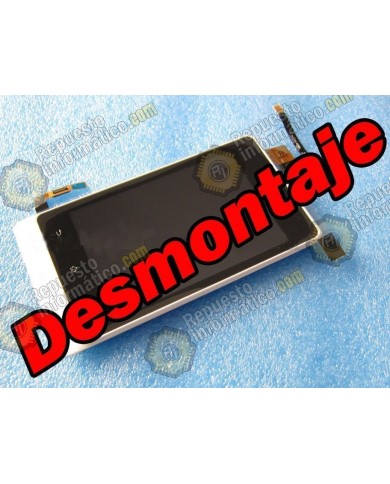 Pantalla (lcd+tactil+marco) xperia Go Plata (desmontaje)
