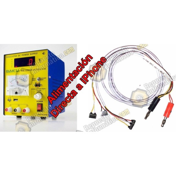 Cable dummy de alimentacion directa desde fuente a iphone