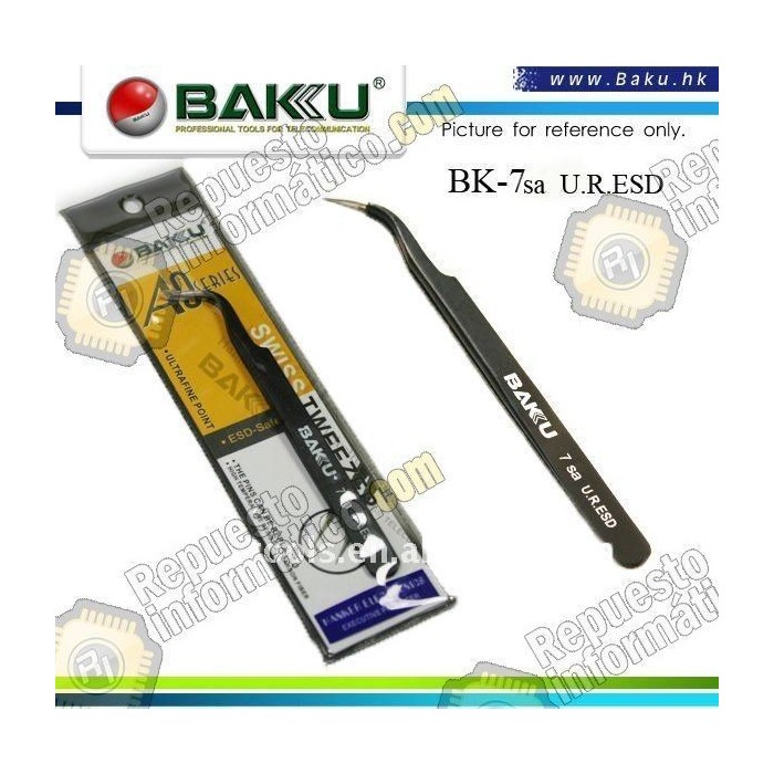 pinza punta curva  BK-7-SA