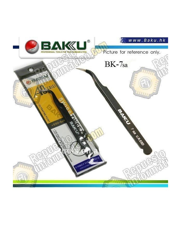 Anti-fricción curvada Tips Pinzas BK-7-SA