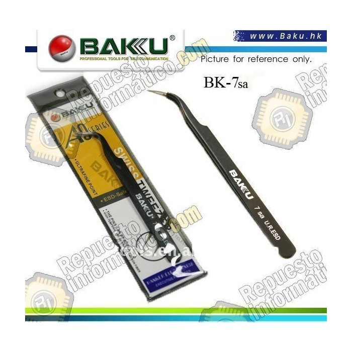 Anti-fricción curvada Tips Pinzas BK-7-SA