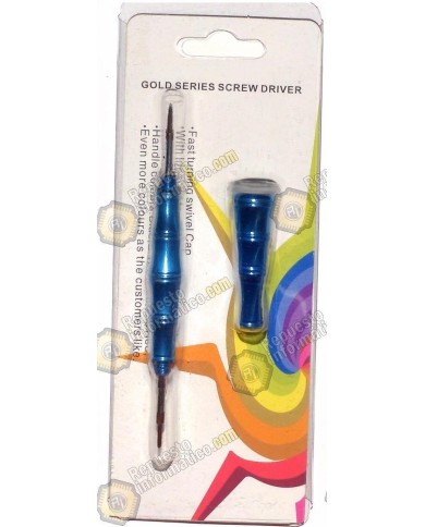 Destornillador de 2 puntas tipo estrella color Azul