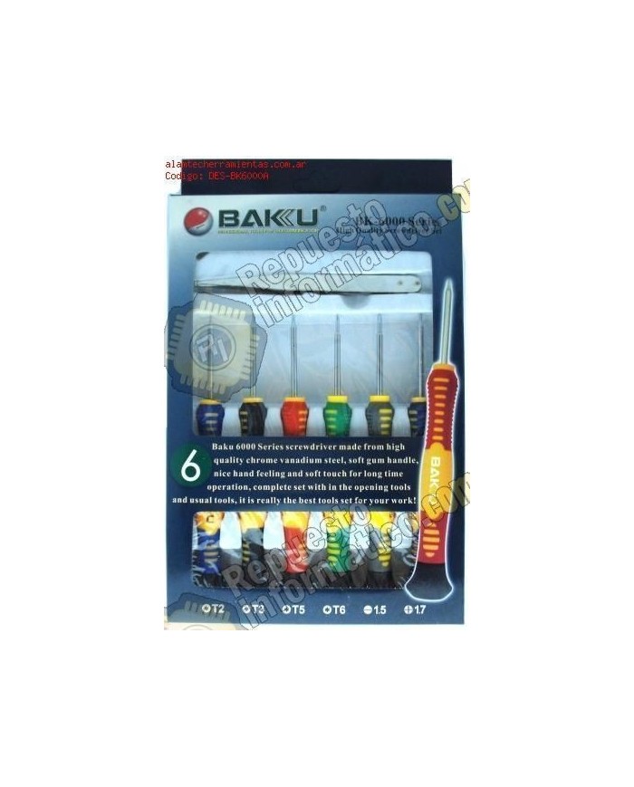 Juego de destornilladores BK-6000A