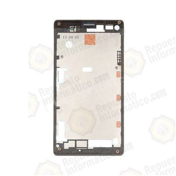 MARCO FRONTAL ORIGINAL SONY XPERIA L C2104, C2105,  NEGRO