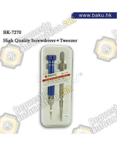 Juego de destornillador + pinza BK-7270