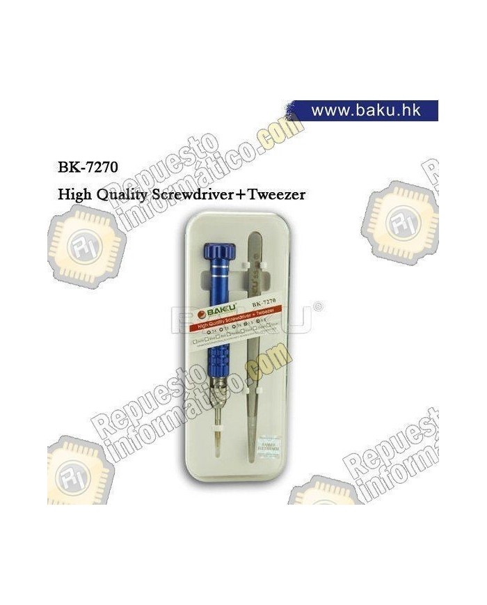 Juego de destornillador + pinza BK-7270