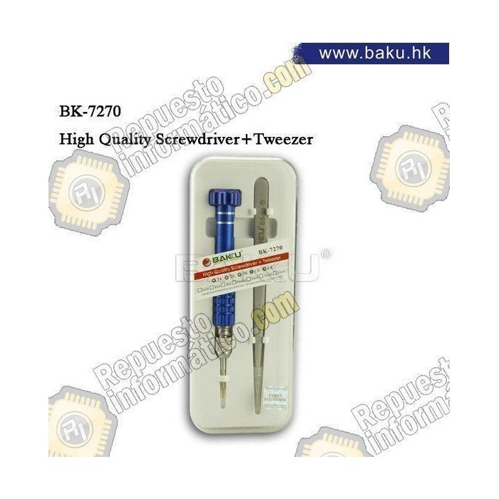 Juego de destornillador + pinza BK-7270