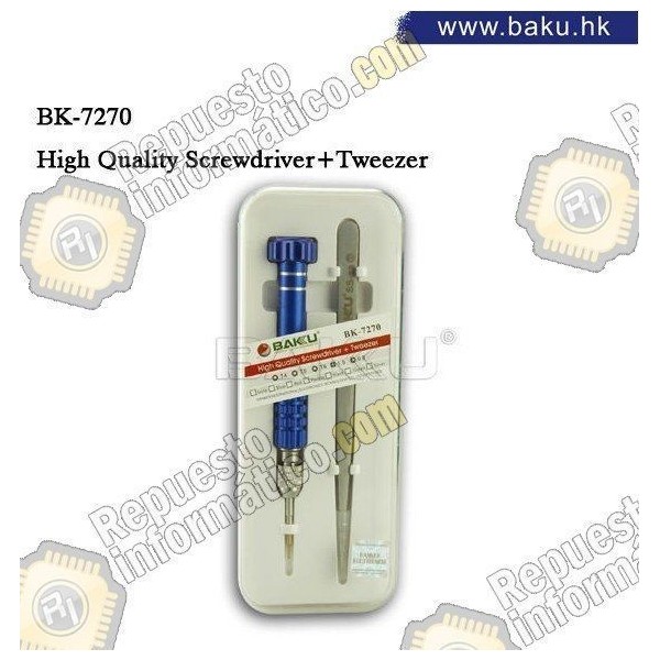 Juego de destornillador + pinza BK-7270
