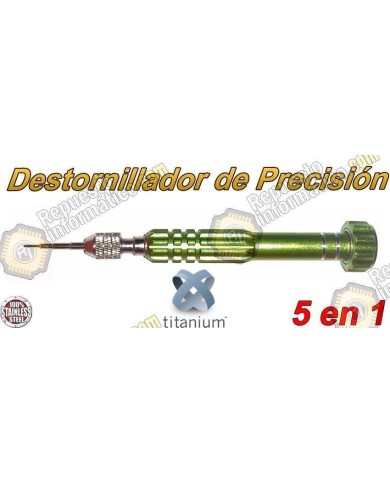 Destornillador de Precisión Imantado 5 en 1 VERDE