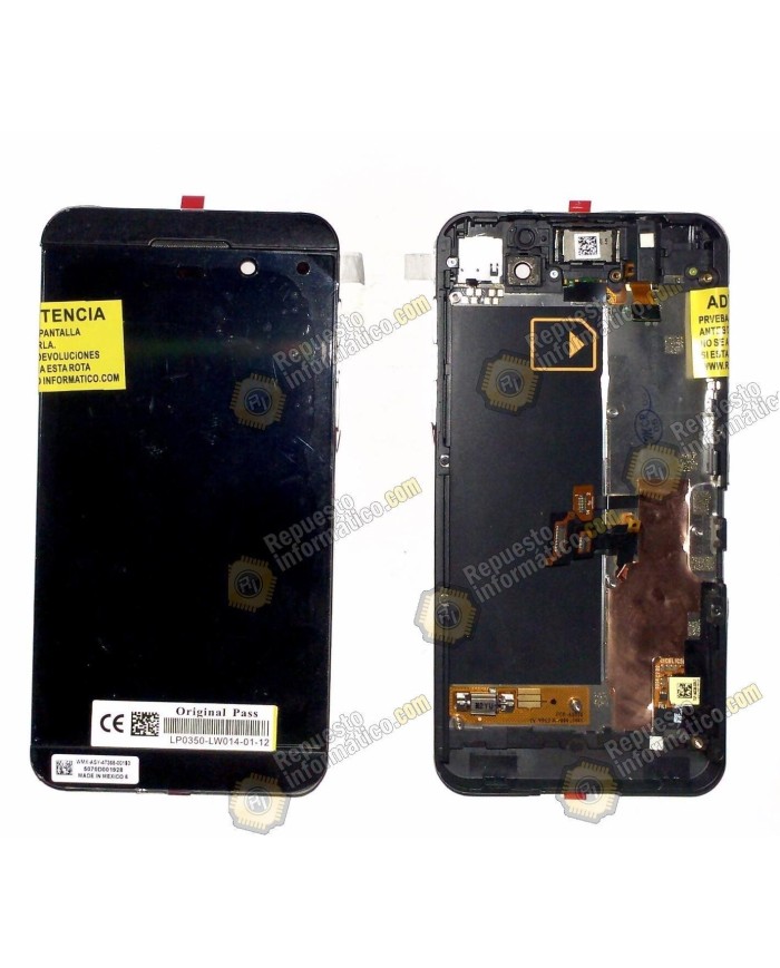 Pantalla (Lcd+Tactil+Marco) negra Blackberry Z10 version 3G 