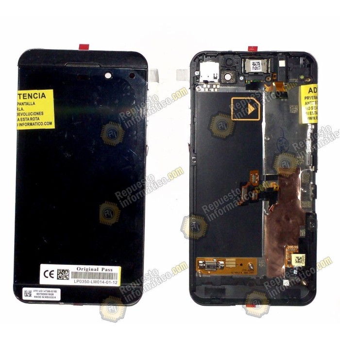Pantalla (Lcd+Tactil+Marco) negra Blackberry Z10 version 3G 