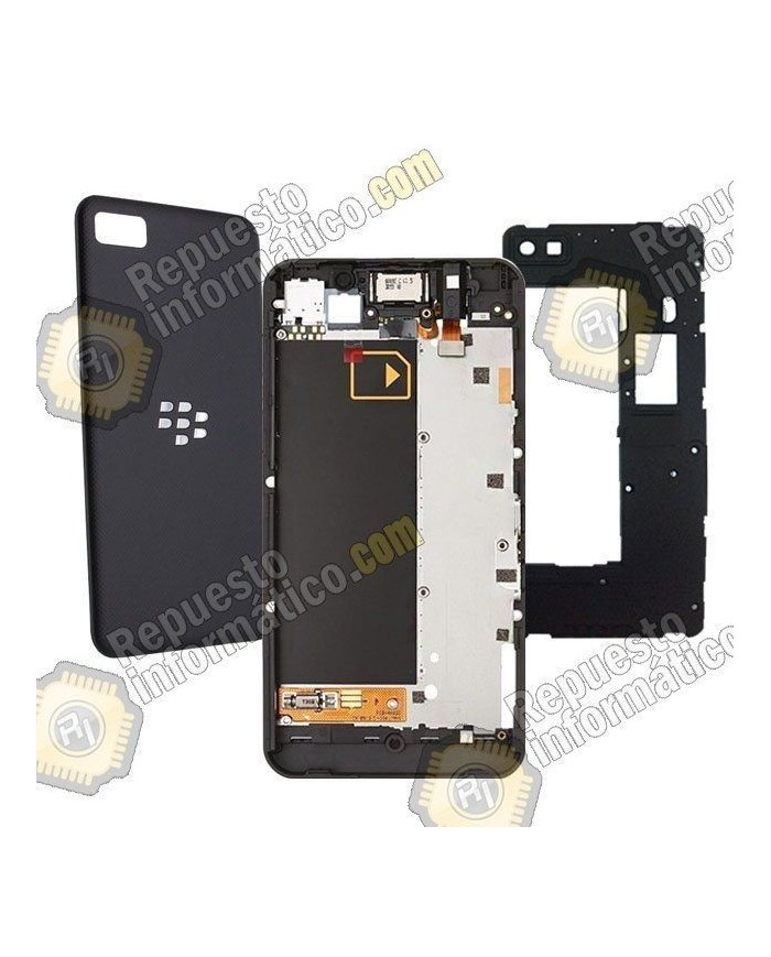 Pantalla (Lcd+Tactil+Marco) negra Blackberry Z10 version 3G 