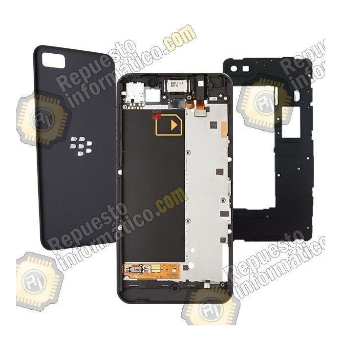 Pantalla (Lcd+Tactil+Marco) negra Blackberry Z10 version 3G 
