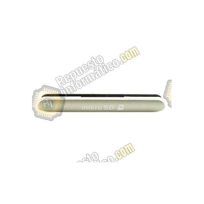 Tapa Micro SD blanca Xperia M4 Aqua E2303