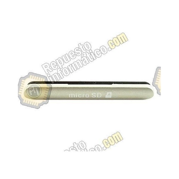 Tapa Micro SD blanca Xperia M4 Aqua E2303