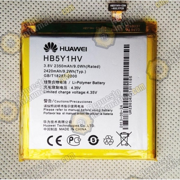 Bateria compatible Huawei Ascend P2 (HB5Y1V)