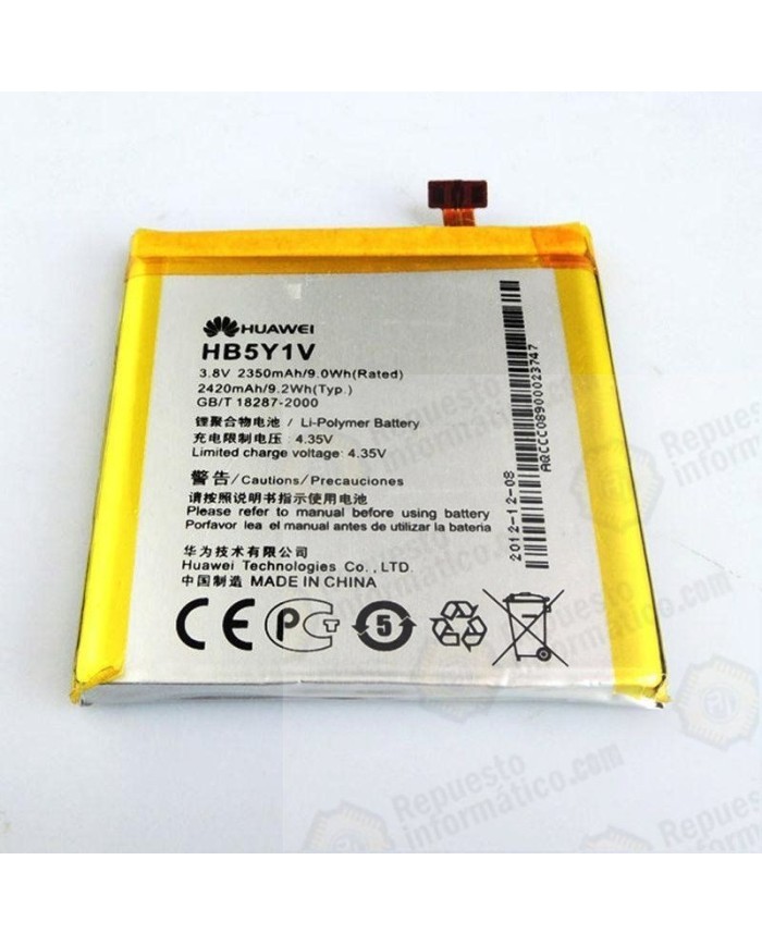 Bateria compatible Huawei Ascend P2 (HB5Y1V)