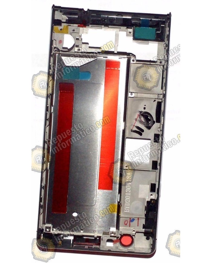 Carcasa intermedia para Huawei ASCEND P6 plateado