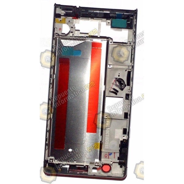 Carcasa intermedia para Huawei ASCEND P6 plateado