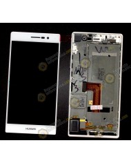 Pantalla completa para Huawei P7 (CON MARCO) (BLANCO)