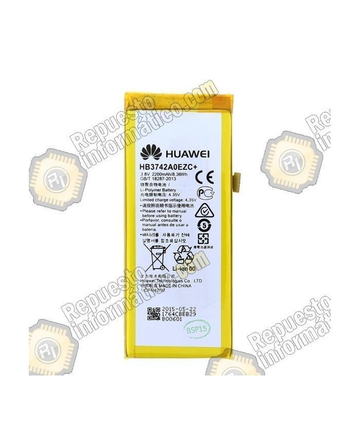 Bateria Original Huawei Ascend P8 Lite (HB3742A0EZC)  2200mAh