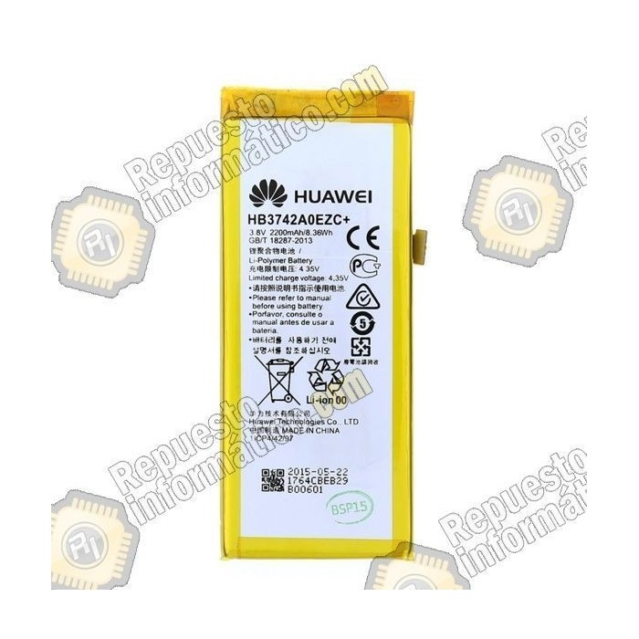 Bateria Original Huawei Ascend P8 Lite (HB3742A0EZC)  2200mAh