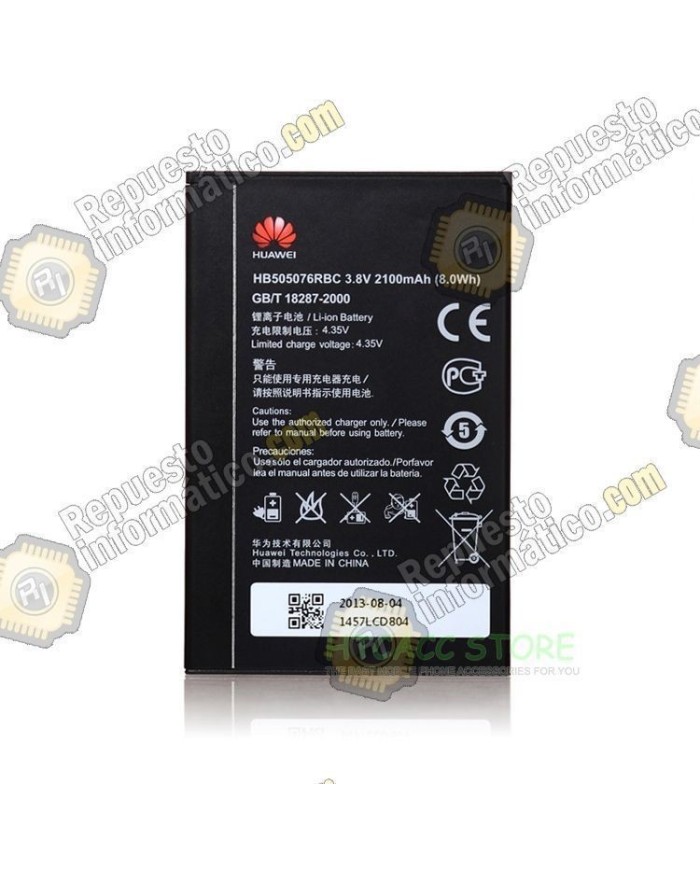 BaterÃ­a original HUAWEI ASCEND Y600 G610S G610C G700 G710 (HB505076RBC)