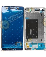 Carcasa Frontal Blanca - Cromado Huawei G play mini, Honor 4c