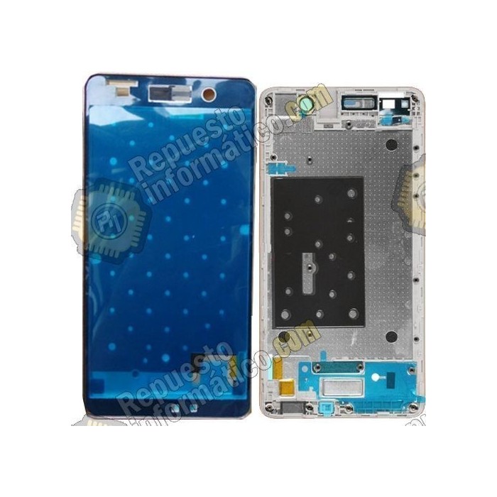 Carcasa Frontal Blanca - Cromado Huawei G play mini, Honor 4c