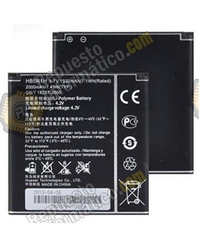 Bateria Huawei Ascen G600 y G500 (HB5R1V) 2000 mAh