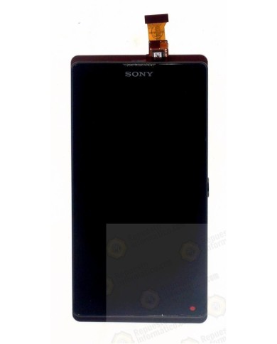 PANTALLA LCD + TACTIL COMPLETA CON MARCO NEGRA XPERIA ZL L35H / C6502