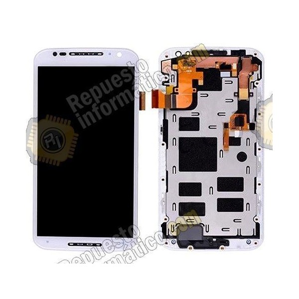 Pantalla blanca (Lcd+tactil) Moto X, 2da Gen, XT1096