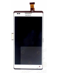 PANTALLA LCD + TACTIL COMPLETA CON MARCO BLANCA XPERIA ZL L35H / C6502