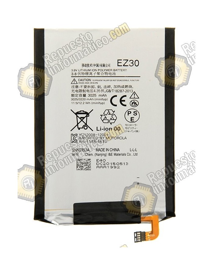 Batería Motorola Nexus 6 3025mAh  (YU12008-12001 // 1588-6633)