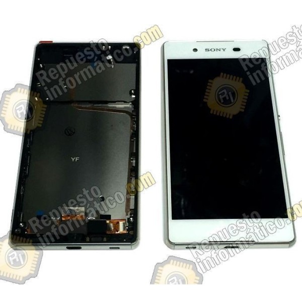 Pantalla (Lcd+Tactil+marco) Blanca Xperia Z4, Z3+  E6553)(Plus)