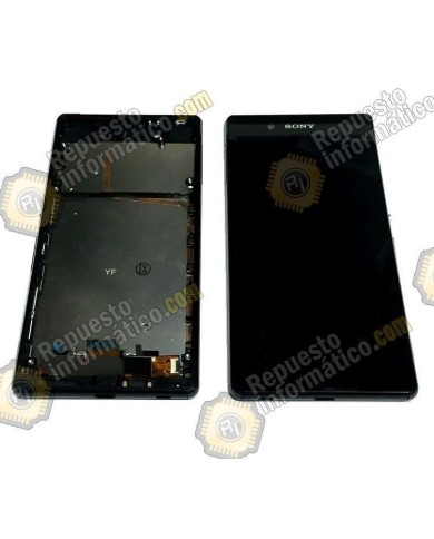 Pantalla (Lcd+Tactil+marco) negra Xperia Z4, Z3+ E6553)(Plus)