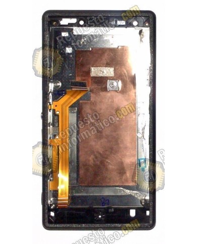 Chasis Xperia M2 Aqua gris sin componentes (Desmontaje)