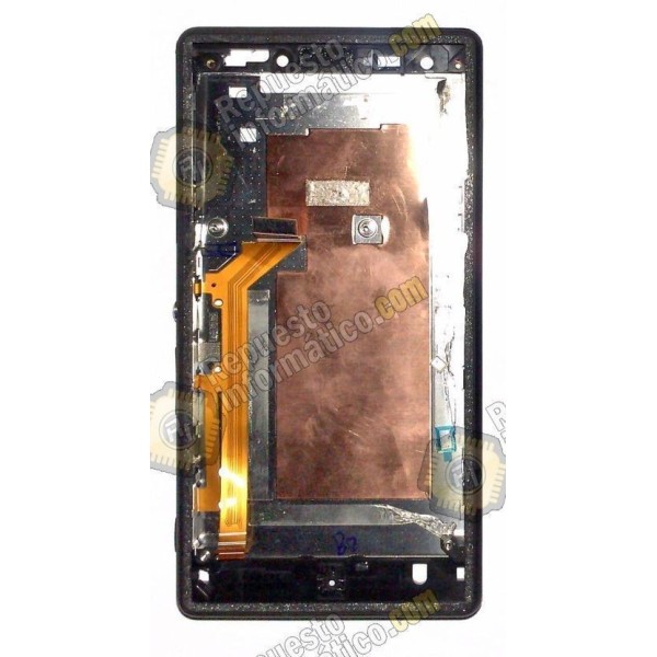 Chasis Xperia M2 Aqua gris sin componentes (Desmontaje)