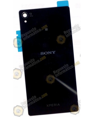 Tapa trasera para Sony Xperia Z3 D6603 negra (nueva)