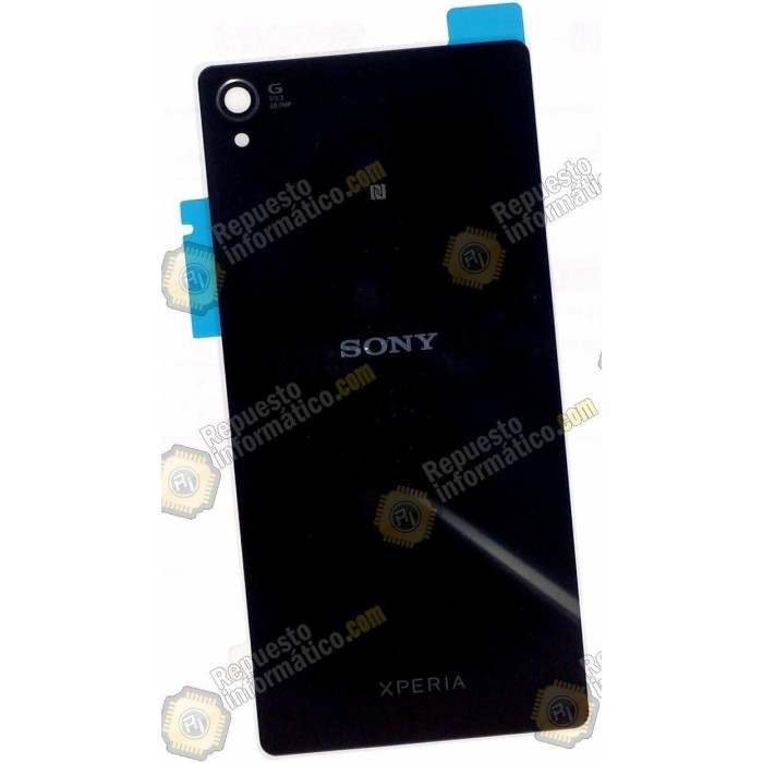 Tapa trasera para Sony Xperia Z3 D6603 negra (nueva)