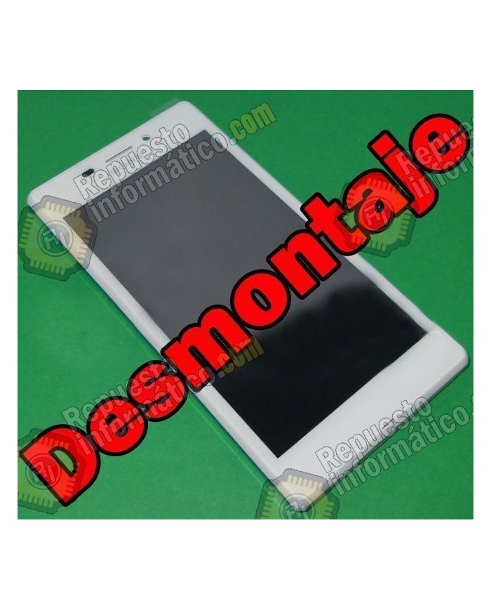 Pantalla (lcd+tactil+marco) XPERIA M2 Aqua (Desmontaje) (BLANCA) 