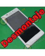 Pantalla (lcd+tactil+marco) XPERIA M2 Aqua (Desmontaje) (BLANCA) 