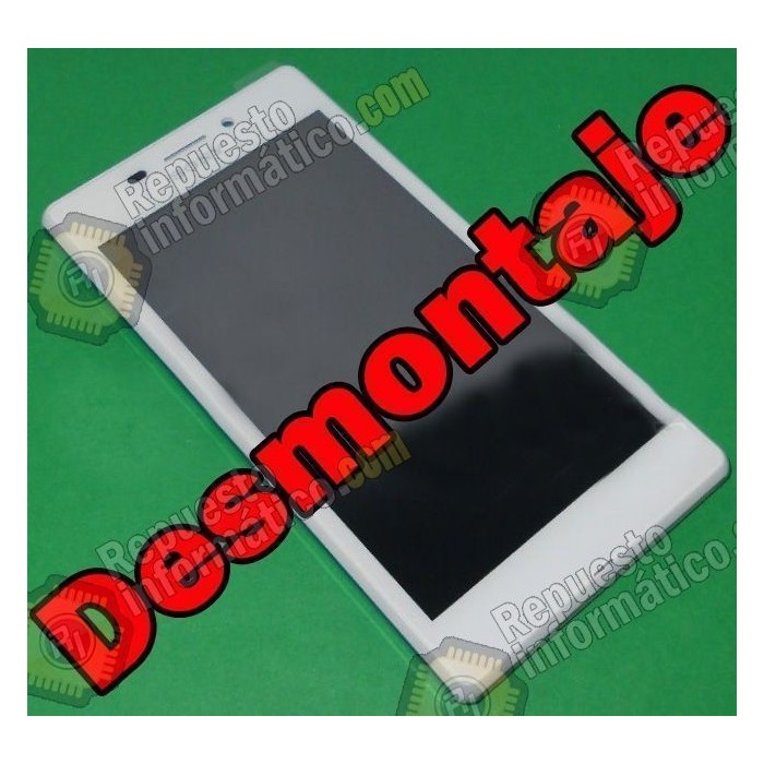 Pantalla (lcd+tactil+marco) XPERIA M2 Aqua (Desmontaje) (BLANCA) 
