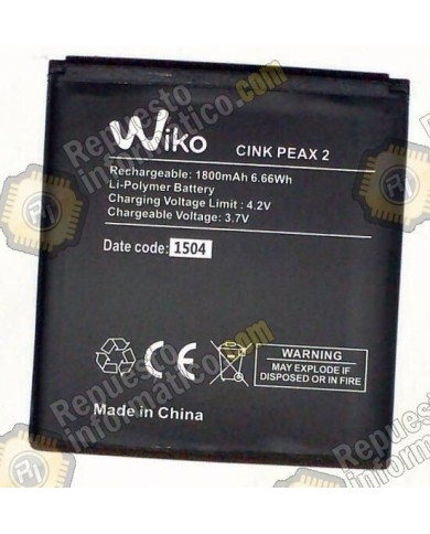 Bateria Original Wiko (CINK PEAX 2) 1800mAh